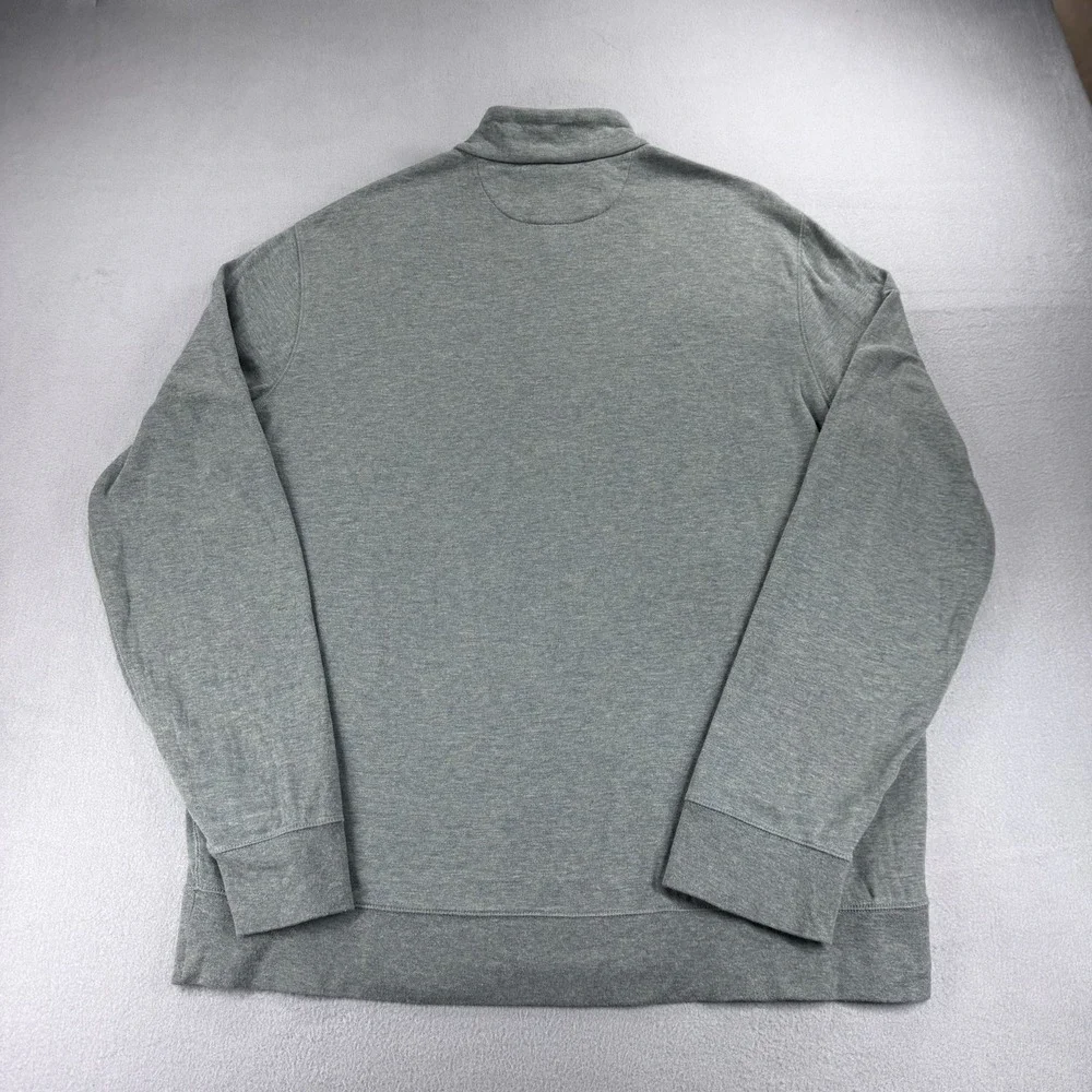 Polo Ralph Lauren Cotton Quarter Zip Pullover Long Sleeve Green Men's Large